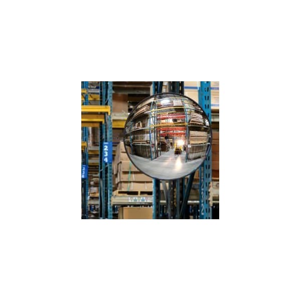 Round Glass Convex Mirror Indoor 36 Dia. 160 Degree Viewing Angle